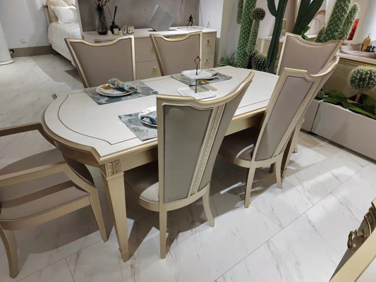 Dining set Modern Chairs Table Tables 7 pieces. Dining table 6 x Chairs Dining room Set