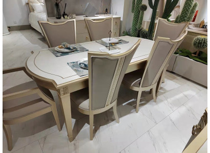 Dining set Modern Chairs Table Tables 7 pieces. Dining table 6 x Chairs Dining room Set
