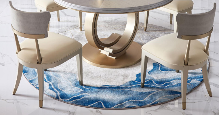 Design Round Table 4x Chairs Dining Room Seat Round Tables Suite Wood