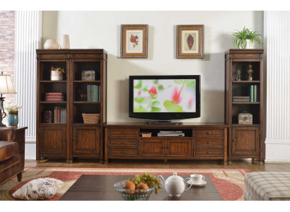 Living room Set Wall shelf Chest of drawers Sideboard Wall units 3x Display case Design 4tlg.new