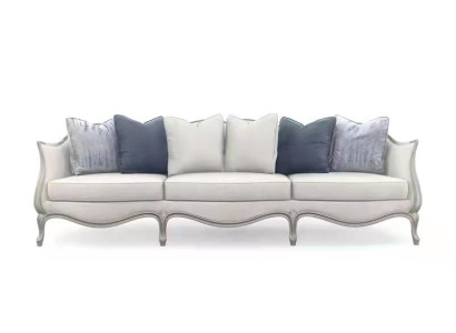 Design Sofa 3 Seater Fabric Couch Sofa Upholstery Sofas Living room Three Seater Furniture