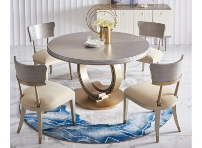 Design Chair Set 4x Luxury Chairs Seat Upholstery Group Recliner Set Suite