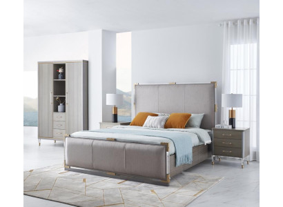 Luxury Bedroom Bed Double Beds Wood 180x200cm Dubai Hotel