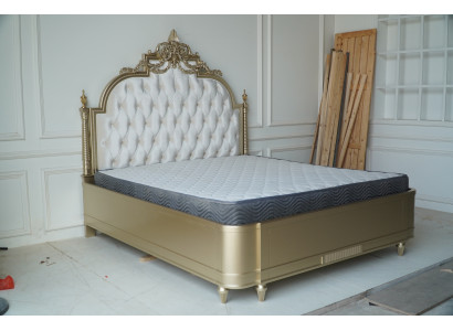 Chesterfield Wood Double bed Beds Design Upholstery Bed Marriage Bedroom 180x200