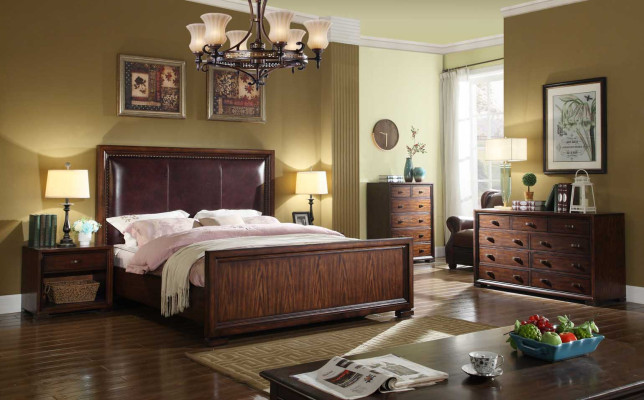 Wood Beds Hotel 180x200 cm Furniture Bedroom Bed Solid Wood Bed Baroque