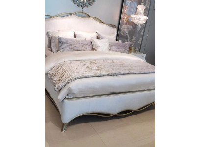 Classic Wood Bed Marriage Double bed Beds Design Upholstery Bedroom