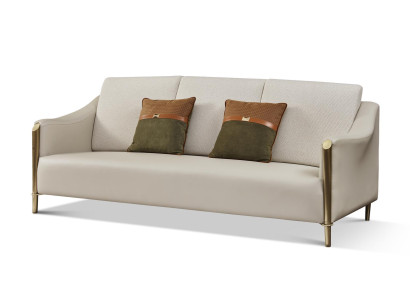 Leather Sofa Textile Fabric 3 Seater Couch Design Seat Upholstery Suite Three Seater