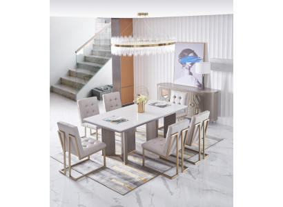 Dining room Table Designer Luxury Furniture Wood Tables 180x90cm Living room