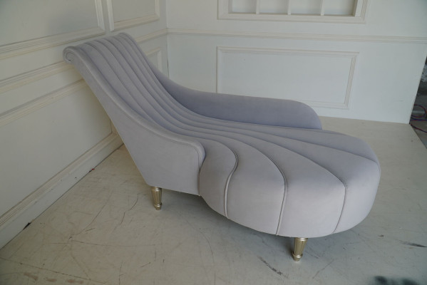 Chaise Lounge Antique Style Sofa Lounger Couch Chaise Textile Modern 2080 Furniture
