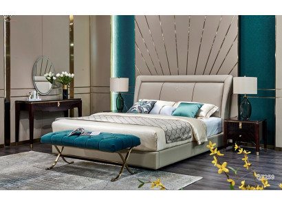Bed Beds Upholstery Double Marriage Luxury Leather Modern Designer Bedroom Furniture