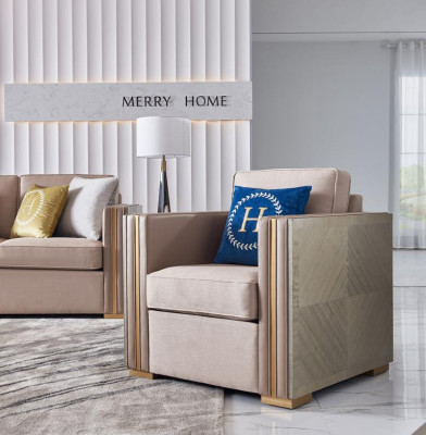 Luxury Armchair Furniture Living room Single Seater Sofa Couch Lounge Club Hotel
