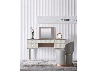 Dressing table Mirror Deco Stool Complete Set Chest of drawers Bedroom new
