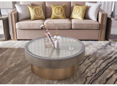 Round Design Coffee table Glass Round Table Side Tables Round Sofa