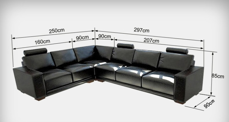 Leather sofa Couch Living landscape Corner sofa Corner Suite Design Modern Sofa A1121B