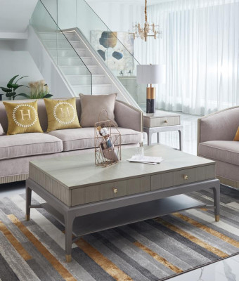 Luxury Coffee table Living room Wood Tables High quality Furniture side table