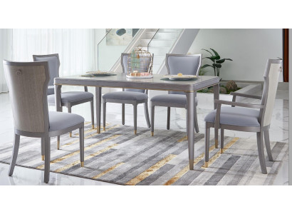 Luxury Furniture Dining table Table Dining room Living room Wood stainless steel Design