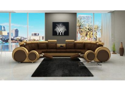 Fabric Textile Couch Textile sofa with USB Corner sofa Couch Living landscape XXL Relax new