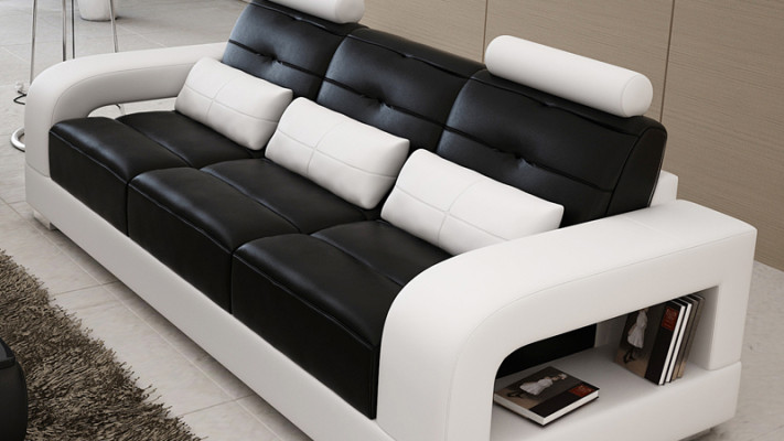 Leather sofa couch sofa set 3+2+1 seater suite design modern sofa with USB