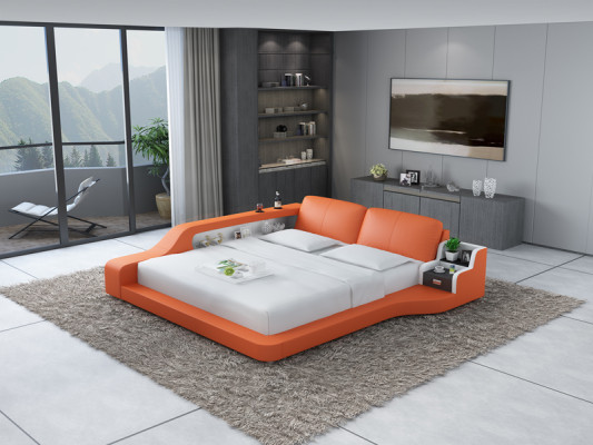 Designer Bed Upholstered bed Luxury bed Double bed Marriage bed Beds with USB LB8841 new