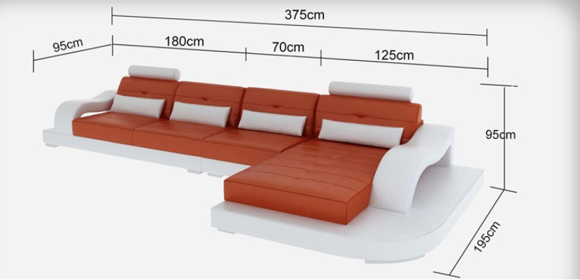 Discover comfort and style L-shaped corner sofa made from high-quality materials