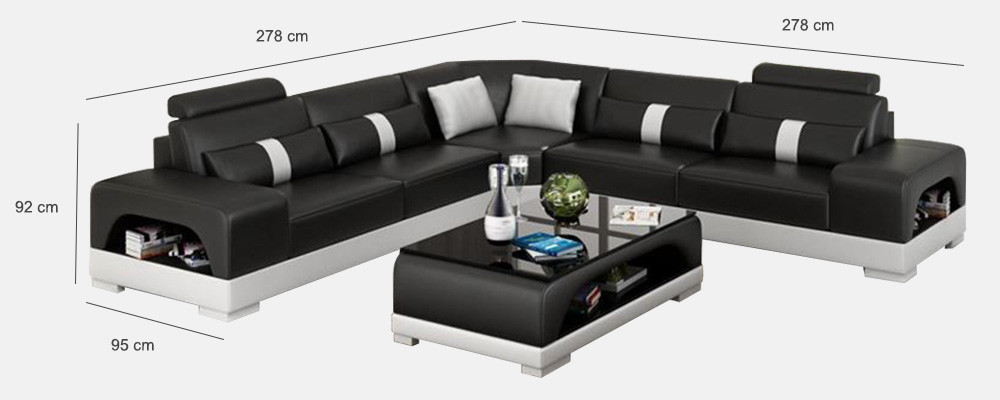 Designer Living landscape Corner sofa Sofa Couch Big L-shape XXL Seat Suite Sandberg