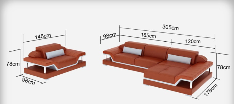 Design leather sofa sofa couch upholstery corner living landscape suite sofas new G8004F