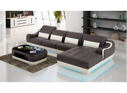 Discover our charming new corner sofa in L-shape for stylish living ambience