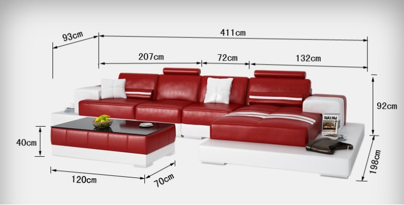 exclusive s Elegant corner sofa in L-shape red design for stylish living spaces