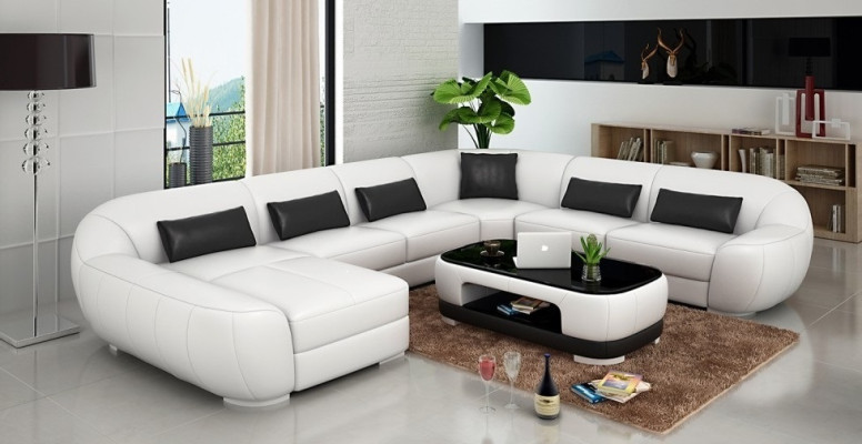 Stylish U-shape Corner sofa Modern design for maximum comfort for your living room