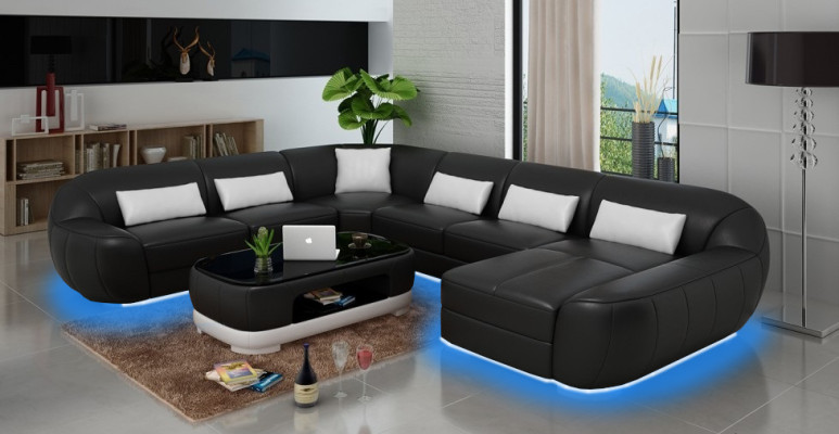 Stylish U-shape Corner sofa Modern design for maximum comfort for your living room