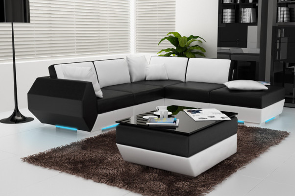 Elegant leather corner sofa, multifunctional and stylish for your home