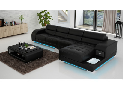 Stylish Design The Black L-Shaped Sofa for Sophistication and Comfort