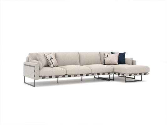 Living room Upholstery Textile Upholstered Sofa L-shape Furnishings Luxury Designer Furniture