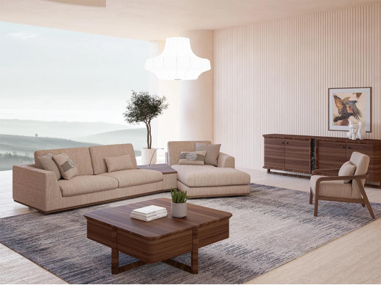 Designer Beige Sofas L-shape Upholstered furniture Corner sofa new Luxury Armchair Living room