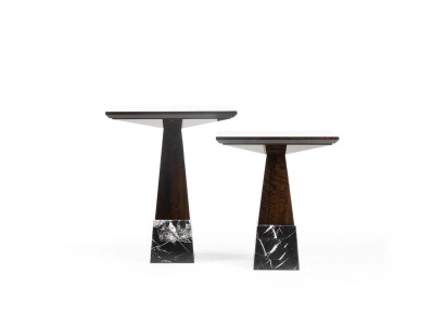 Brown 2x side table Living room Set Complete Coffee table Coffee table