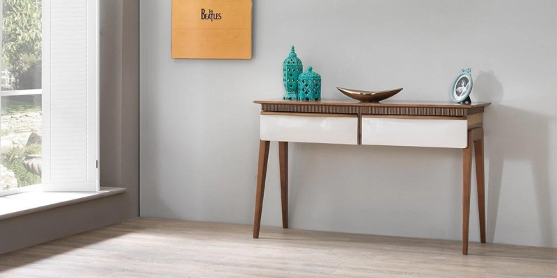 Living room Brown Console table Modern Wood Table Console Luxury Design