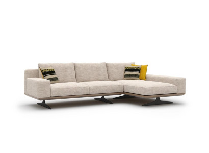 Corner sofa Designer Sofa L-shape Suite Couch Living room Upholstery Textile new