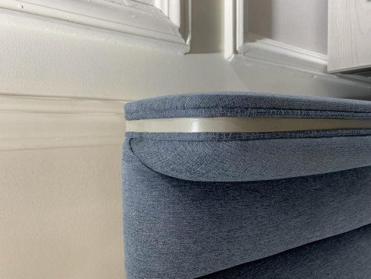 Design Bedroom 3 pcs. Bed 2x Bedside tables Beds Set Wood Bedside table Gray