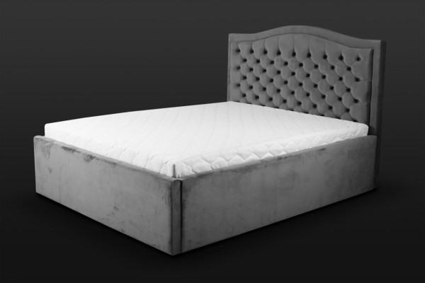 Gray Chesterfield Bed Classic s Bedroom Furniture Design Elegant Fabric