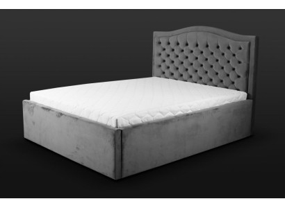 Gray Chesterfield Bed Classic s Bedroom Furniture Design Elegant Fabric