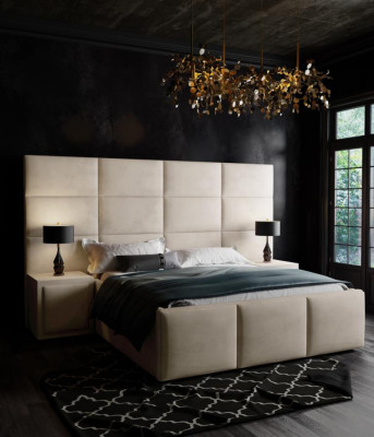 Double bed Bed Upholstery Beds Design Bedroom Furniture Furnishings 180x200cm