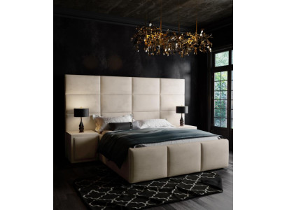 Double bed Bed Upholstery Beds Design Bedroom Furniture Furnishings 180x200cm