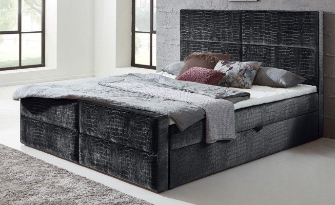 Boxspring Bed Leather Bed 200x200cm Hotel Double bed Luxury Beds Modern new