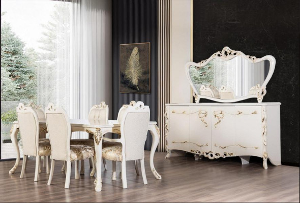 Dining room Set Table + 4 Chairs Dining room chair Sets Tables Group Suite 5 pcs.