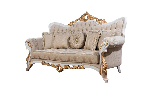 Sofa 3 Seater Fabric Three Seater Sofas Luxury Living room Baroque Style Couch Baroque