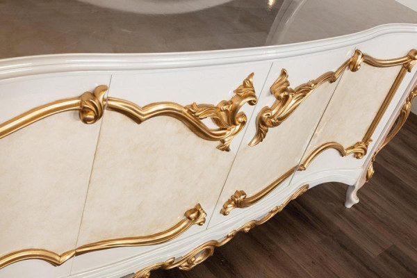 Sideboard with Mirror Suite Ess Baroque Chests of drawers Wood Chest of drawers Wood Wardrobe new