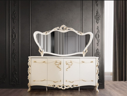 Sideboard Mirror Suite Ess Baroque Chests of drawers Wood Chest of drawers Wood Wardrobe new