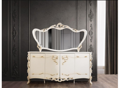 Sideboard Mirror Suite Ess Baroque Chests of drawers Wood Chest of drawers Wood Wardrobe new