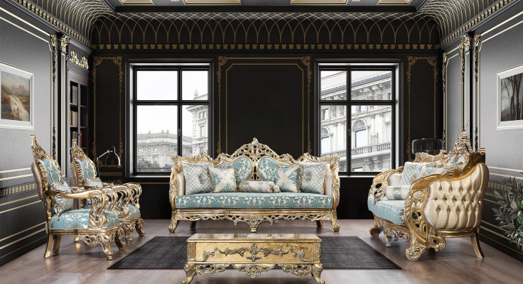 Sofa set 3+3+1+1 Seater Coffee table Sofa Armchair Sofas Fabric luxury set 5 pieces