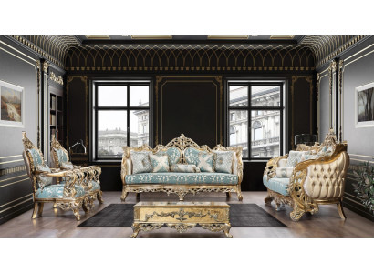 Sofa set 3+3+1+1 Seater Coffee table Sofa Armchair Sofas Fabric luxury set 5 pieces